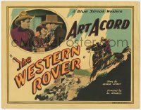 5c458 WESTERN ROVER TC '27 Art Acord saves his father's cattle from rustlers, Blue Streak Western!
