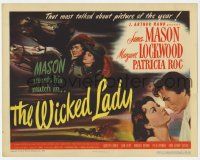 5c469 WICKED LADY TC '46 great art of James Mason, who meets his match, Margaret Lockwood!
