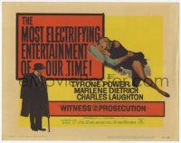 5c481 WITNESS FOR THE PROSECUTION TC '58 Billy Wilder, Tyrone Power, Marlene Dietrich, Laughton