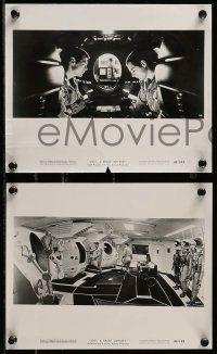 5d753 2001: A SPACE ODYSSEY 4 8x10 stills '68 Kubrick, Gary Lockwood & Keir Dullea + 1 on the moon!