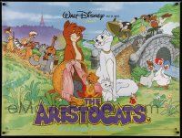 5f638 ARISTOCATS British quad R80s Walt Disney feline jazz musical cartoon, great colorful image!