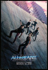 5g039 ALLEGIANT teaser DS 1sh '16 The Divergent Series, Shailene Woodley, Theo James, Naomi Watts!