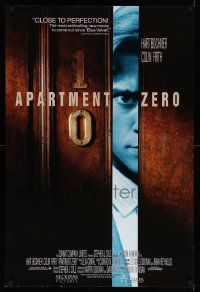 5g054 APARTMENT ZERO 1sh '88 directed by Martin Dawn, Bochner, Firth, brown title design!