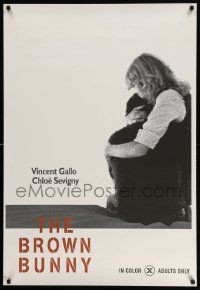 5g136 BROWN BUNNY teaser 1sh '04 Vincent Gallo, Sevigny, controversial sex movie!