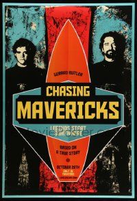 5g162 CHASING MAVERICKS style A teaser DS 1sh '12 Gerard Butler, Jonny Weston, surfing!