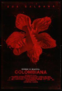 5g183 COLOMBIANA advance DS 1sh '11 Zoe Saldana, Jordi Molla, revenge is beautiful!