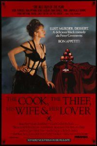 5g192 COOK, THE THIEF, HIS WIFE & HER LOVER 1sh '90 Peter Greenway, sexy Helen Mirren!