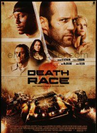 5g228 DEATH RACE DS 1sh '08 Paul W.S. Anderson, Jason Statham, Joan Allen & Ian McShane!
