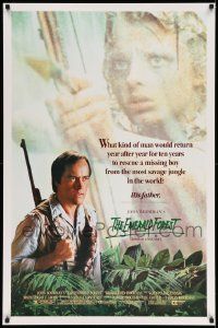 5g274 EMERALD FOREST 1sh '85 directed by John Boorman, Powers Boothe, based on a true story!