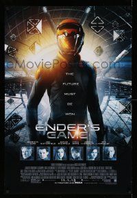 5g278 ENDER'S GAME advance DS 1sh '13 sci-fi, Harrison Ford, Ben Kingsley, the future must be won!