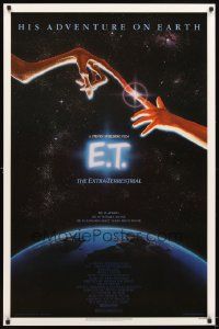 5g262 E.T. THE EXTRA TERRESTRIAL studio style 1sh '82 Steven Spielberg classic, John Alvin art!
