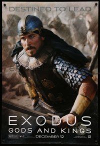 5g284 EXODUS: GODS & KINGS style E teaser DS 1sh '14 close-up of Christian Bale as Moses!