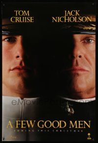 5g294 FEW GOOD MEN teaser 1sh '92 best close up of Tom Cruise & Jack Nicholson!
