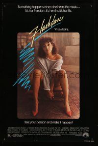 5g302 FLASHDANCE 1sh '83 sexy dancer Jennifer Beals, take your passion and make it happen!