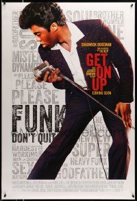 5g321 GET ON UP int'l advance DS 1sh '14 Boseman as James Brown, the funk don't quit!