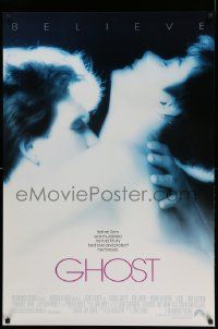 5g323 GHOST 1sh '90 classic romantic close up of dead Patrick Swayze & sexy Demi Moore!