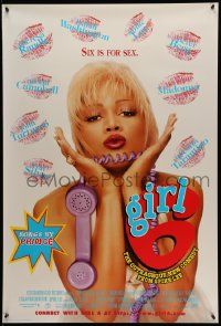 5g329 GIRL 6 style B int'l DS 1sh '96 Spike Lee directs & stars, Theresa Randle, Six is for Sex!