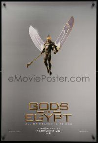5g333 GODS OF EGYPT teaser DS 1sh '16 Butler, Sewell, Coster-Waldau, cool image of Horus!