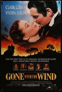 5g340 GONE WITH THE WIND advance 1sh R98 Clark Gable, Vivien Leigh, all time classic!