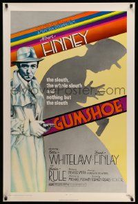 5g358 GUMSHOE 1sh '72 Stephen Frears directed, cool film noir artwork of Albert Finney!