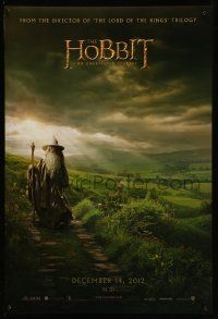 5g387 HOBBIT: AN UNEXPECTED JOURNEY teaser DS 1sh '12 cool image of Ian McKellen as Gandalf!
