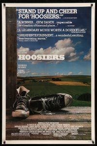 5g398 HOOSIERS 1sh '86 best basketball movie ever, Gene Hackman, Dennis Hopper!