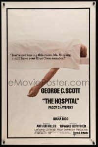 5g400 HOSPITAL 1sh '71 George C. Scott, Chayefsky, Mr. Mitgang didn't have Blue Cross number!
