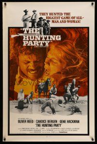 5g424 HUNTING PARTY int'l 1sh '71 the deadliest game of all - 26 men and Candice Bergen!