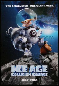 5g430 ICE AGE: COLLISION COURSE style A advance DS 1sh '16 Pegg, one small step. one giant mess!