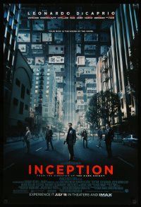 5g437 INCEPTION advance DS 1sh '10 Christopher Nolan, Leonardo DiCaprio, Gordon-Levitt!