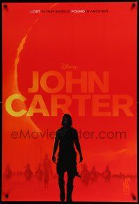 5g488 JOHN CARTER teaser DS 1sh '12 cool image of Taylor Kitsch in the title role!