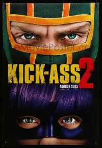 5g501 KICK-ASS 2 teaser DS 1sh '13 Aaron Taylor-Johnson, Chloe Grace Moretz, action heroes!