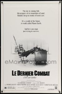 5g527 LE DERNIER COMBAT 1sh '83 Luc Besson, Jean Reno, cool design by Guichard & Camboulive!
