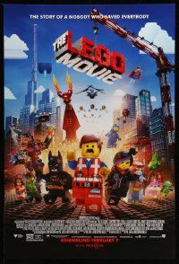 5g530 LEGO MOVIE advance DS 1sh '14 the story of a nobody who saved everybody!