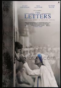 5g535 LETTERS advance DS 1sh '14 Juliet Stevenson as Mother Teresa, Max von Sydow, Rutger Hauer!