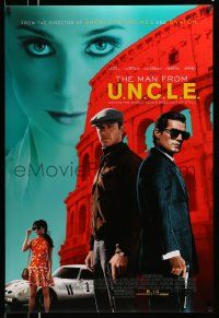 5g580 MAN FROM U.N.C.L.E. advance DS 1sh '15 Guy Ritchie, Henry Cavill and Armie Hammer!