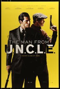 5g582 MAN FROM U.N.C.L.E. teaser DS 1sh '15 Guy Ritchie, Henry Cavill and Armie Hammer!