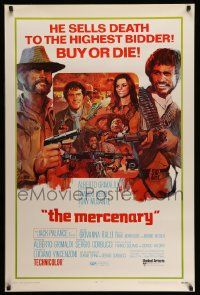 5g612 MERCENARY 1sh '69 Il Mercenario, cool art of gunslingers Jack Palance & Franco Nero!