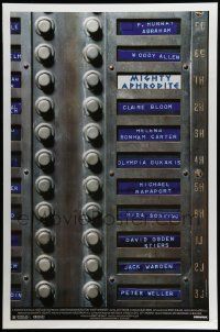 5g620 MIGHTY APHRODITE DS 1sh '95 Mira Sorvino, Woody Allen directed, cool call box design!