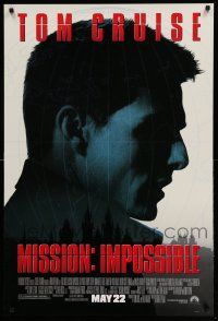 5g627 MISSION IMPOSSIBLE advance DS 1sh '96 Tom Cruise, Jon Voight, Brian De Palma directed!