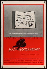 5g869 SUCH GOOD FRIENDS 1sh '72 Otto Preminger, image of little black book, Saul Bass art!