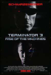 5g890 TERMINATOR 3 int'l advance DS 1sh '03 Arnold Schwarzenegger above Kristanna Loken!