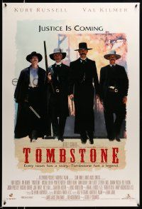 5g910 TOMBSTONE DS 1sh '93 Kurt Russell as Wyatt Earp, Val Kilmer as Doc Holliday