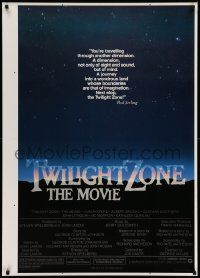5g926 TWILIGHT ZONE printer's test 1sh '83 Rod Serling TV series, Spielberg, Alvin art!