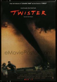 5g928 TWISTER int'l advance DS 1sh '96 May 17 style, Bill Paxton & Helen Hunt tornados!