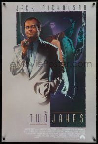 5g930 TWO JAKES int'l DS 1sh '90 cool full-length art of smoking Jack Nicholson by Rodriguez!