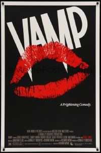 5g940 VAMP 1sh '86 great kissing vampire lips image, the first kiss could be your last!