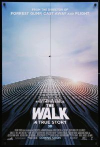 5g953 WALK int'l advance DS 1sh '15 Robert Zemeckis, different, dizzying image from the ground!