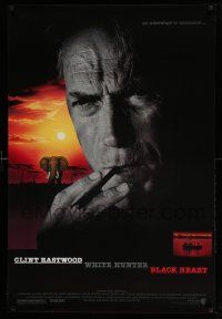 5g967 WHITE HUNTER, BLACK HEART 1sh '90 Clint Eastwood as director John Huston in Africa!