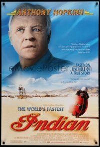 5g981 WORLD'S FASTEST INDIAN DS 1sh '05 Anthony Hopkins, Diane Ladd, motorcycle speed record!